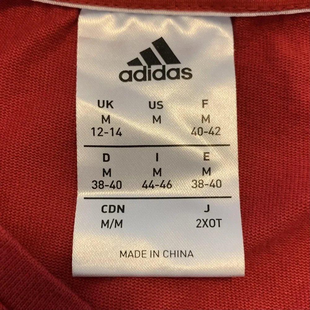 Manchester United Shirt Womens‎ Medium Red Gray EPL Soccer Adidas Lot 2